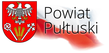 Grafika przedstawia logo Powiatu Pułtuskiego