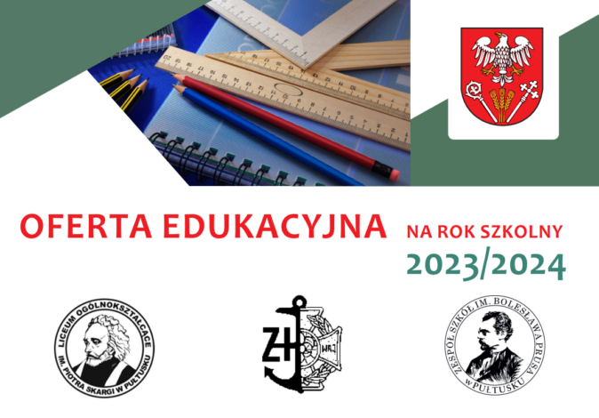 Oferta edukacyjna pułtuskich szkół ponadpodstawowych na rok szkolny 2023/2024