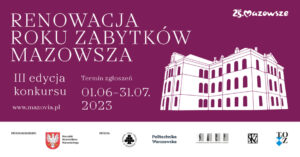 Renowacja Roku Zabytków Mazowsza