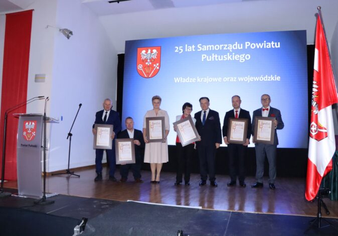 Uroczyste obchody Jubileuszu 25-lecia Samorządu Powiatu Pułtuskiego