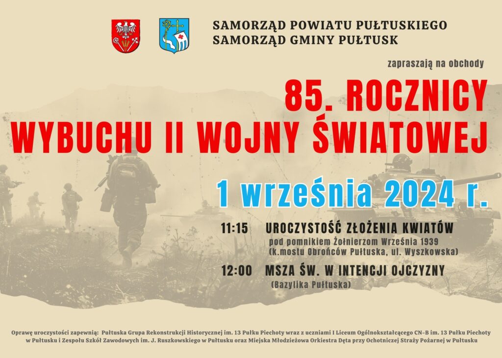 85. rocznica Wybuchu II Wojny Światowej