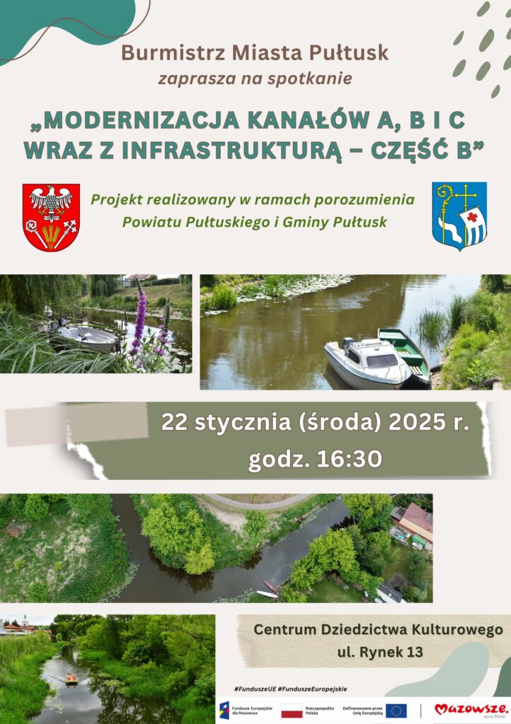 Modernizacja kanałów A, B i C wraz z infrastrukturą" - zaproszenie na spotkanie