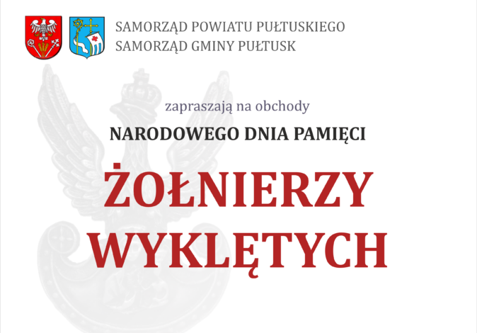 Narodowy Dzień Pamięci Żołnierzy Wyklętych – zaproszenie na uroczystość