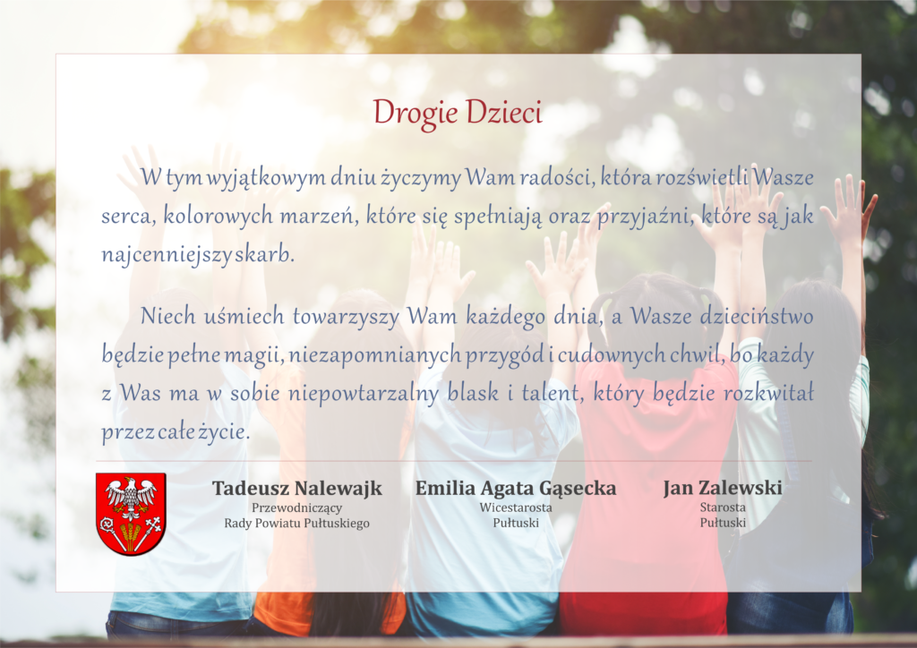 Życzenia z okazji Dnia Dziecka