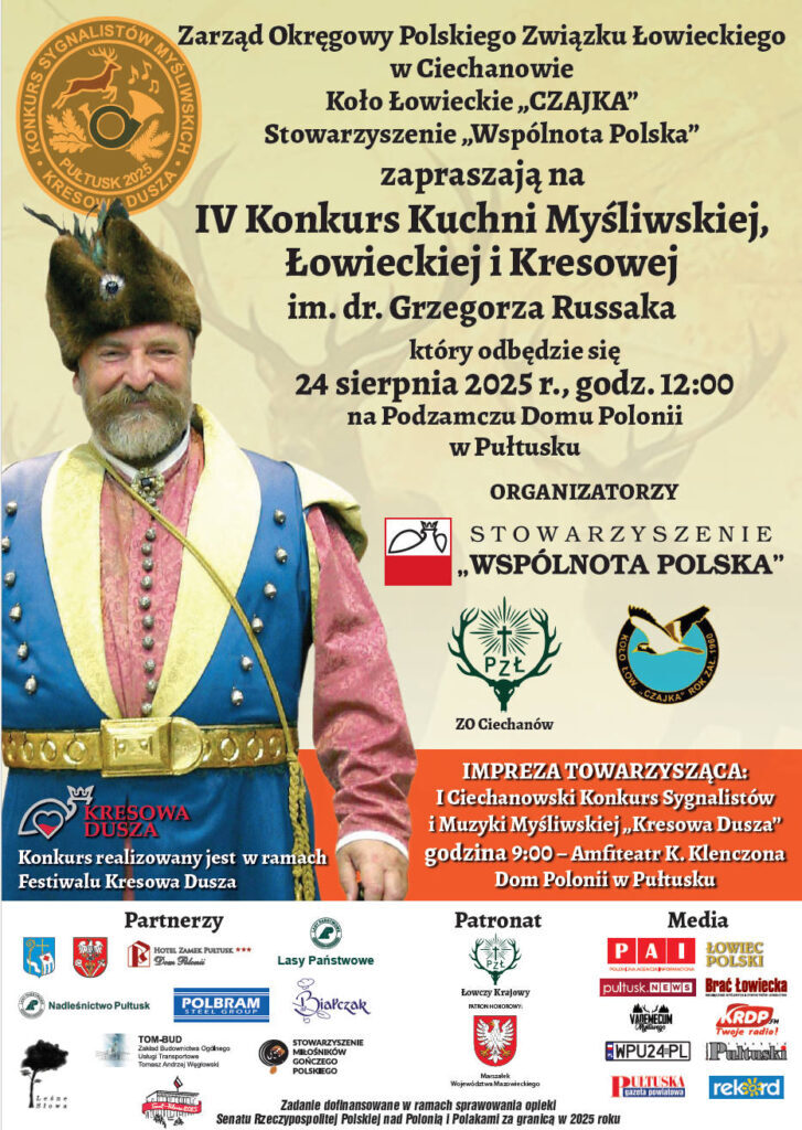 IV Konkurs Kuchni Myśliwskiej, Łowieckiej i Kresowej im. dr. Grzegorza Russaka