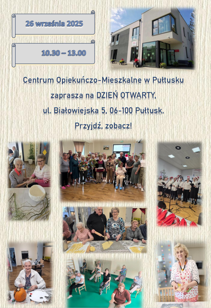 Dzień otwarty w Centrum Opiekuńczo-Mieszkalnym w Pułtusku