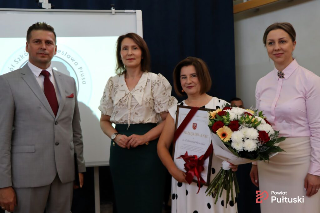 Pożegnanie Dyrektor ZS im. Bolesława Prusa Doroty Orłowskiej