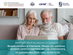 Zapraszamy na bezpłatne webinarium CEDUR dla seniorów i ich opiekunów: „Bezpieczeństwo w Internecie.